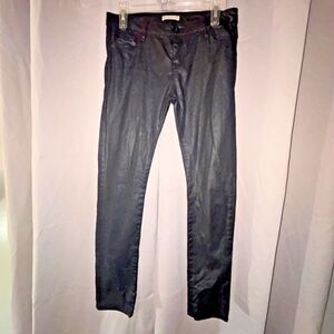 Each x Other‎ Paris Black Denim Waxed Premium Skinny Jeans size 27